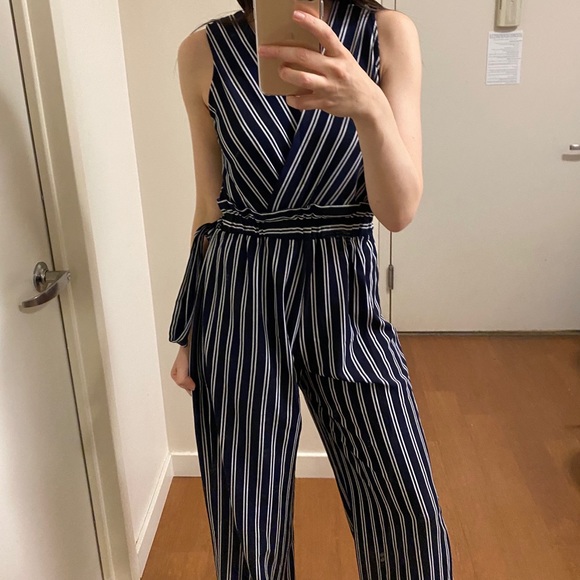 Monteau Striped Jumpsuit - Picture 4 of 7